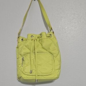 Steve Madden Neon Yellow Quilted Shoulder Bag